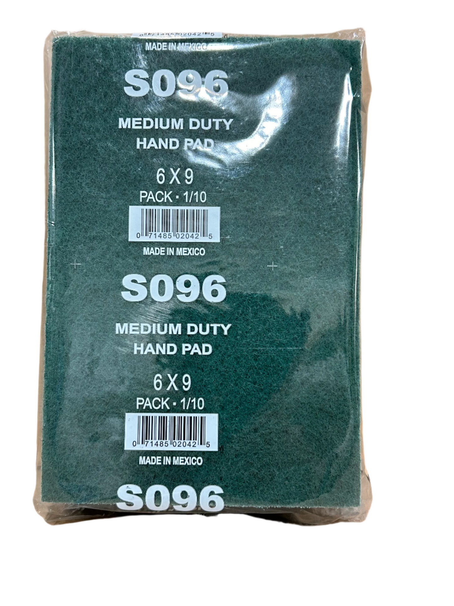 Scrubbers - Green Medium-Duty Scour Pad -10 Pack