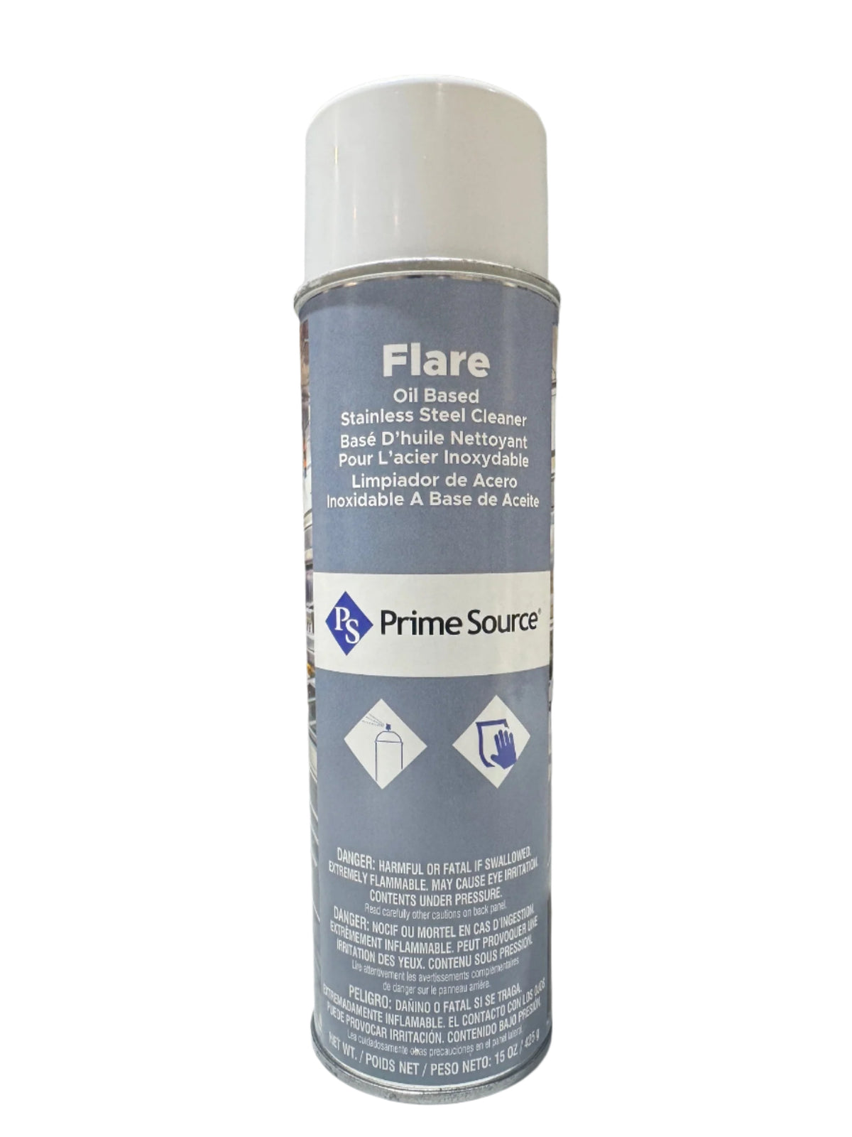 Oil-Based Aerosol Stainless Steel Polish - case of 12 x 15 oz Cans
