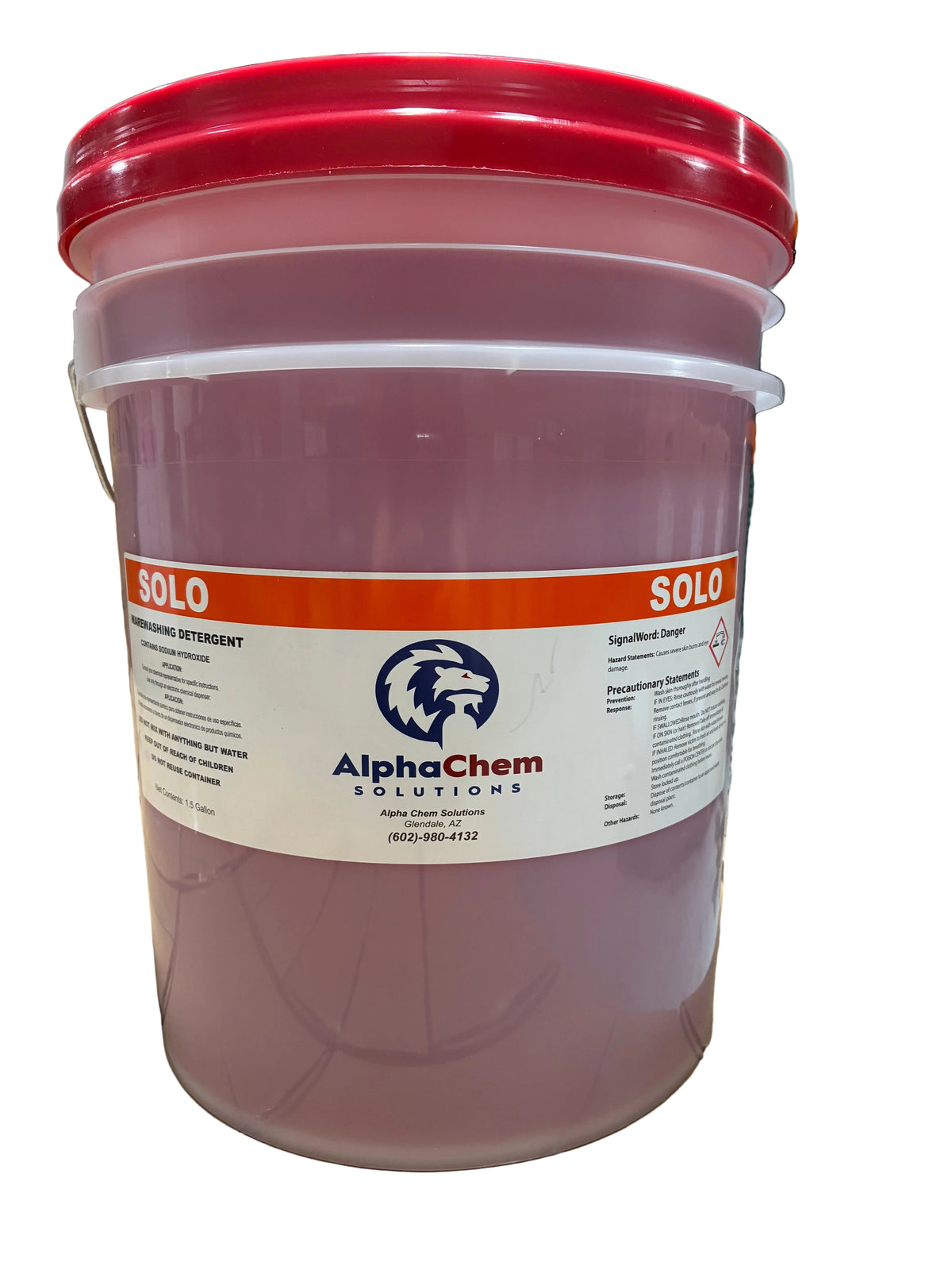 Solo Dish Machine Detergent (Regular Strength) 5 gallon pail