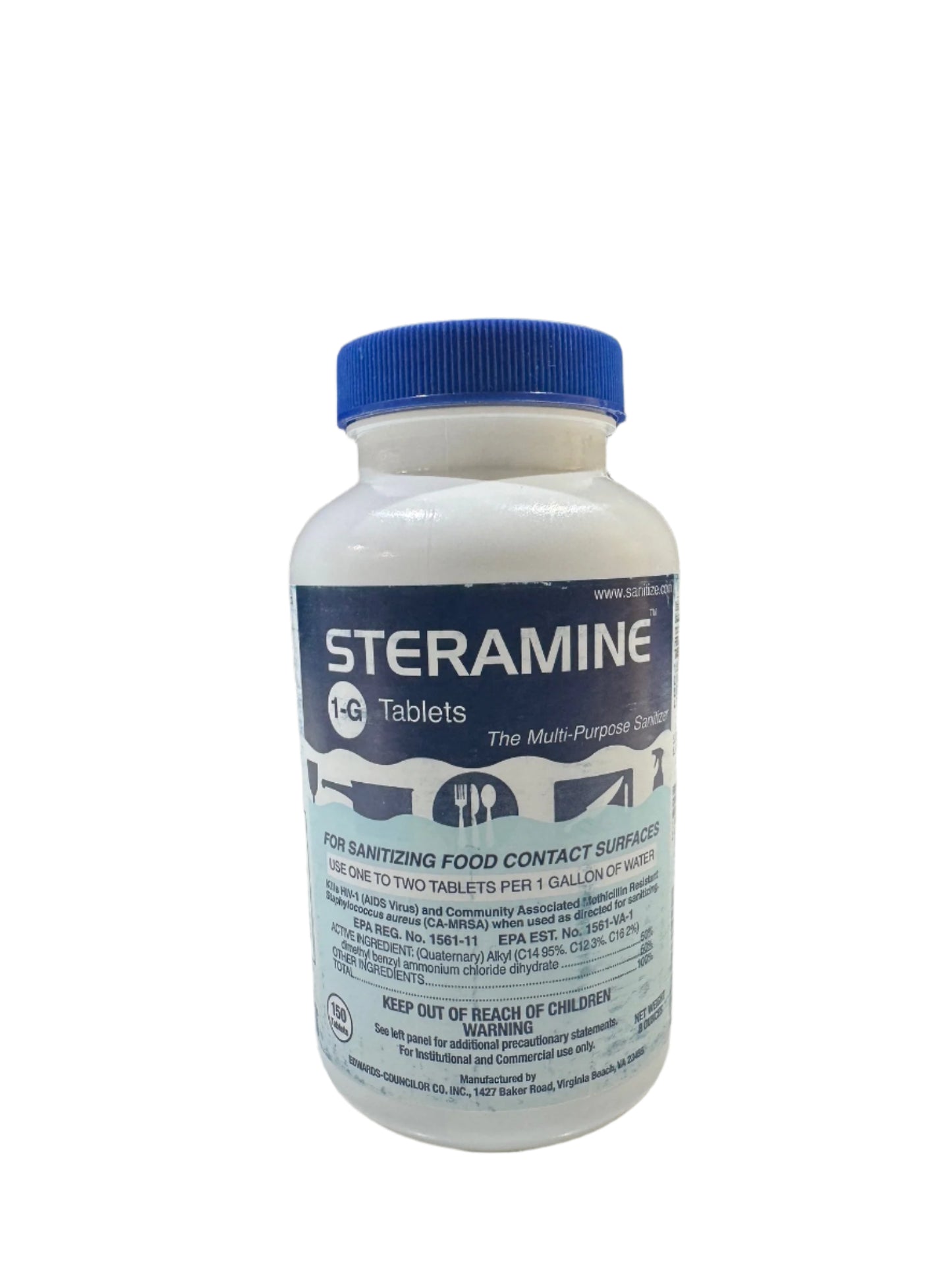 Steramine (Quaternary) Tablets - 150 count