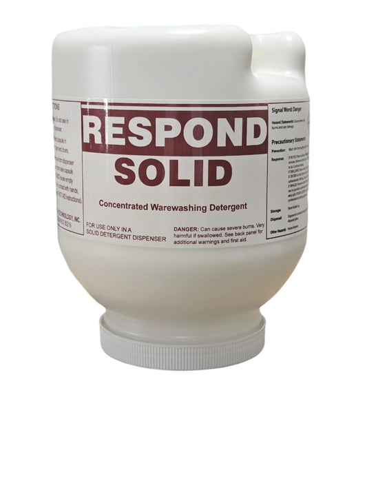 Respond Solid Dish Machine Detergent 4 x 8 lb cs